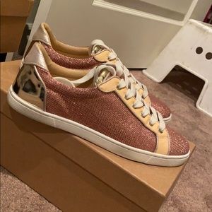 Christian louboutin seava woman flat glitter